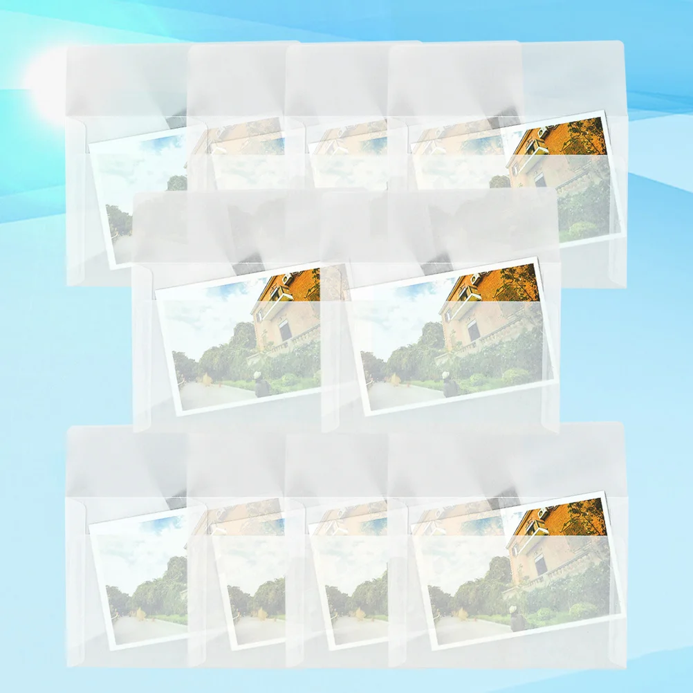 

20pcs Sulfuric Paper Envelopes Translucent White Kraft Retro Invitation Envelope For Wedding Birthday Party Favor Card Holder