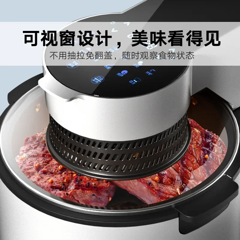 Non-turning air fryer Smart home visual large-capacity oil-free French fries machine