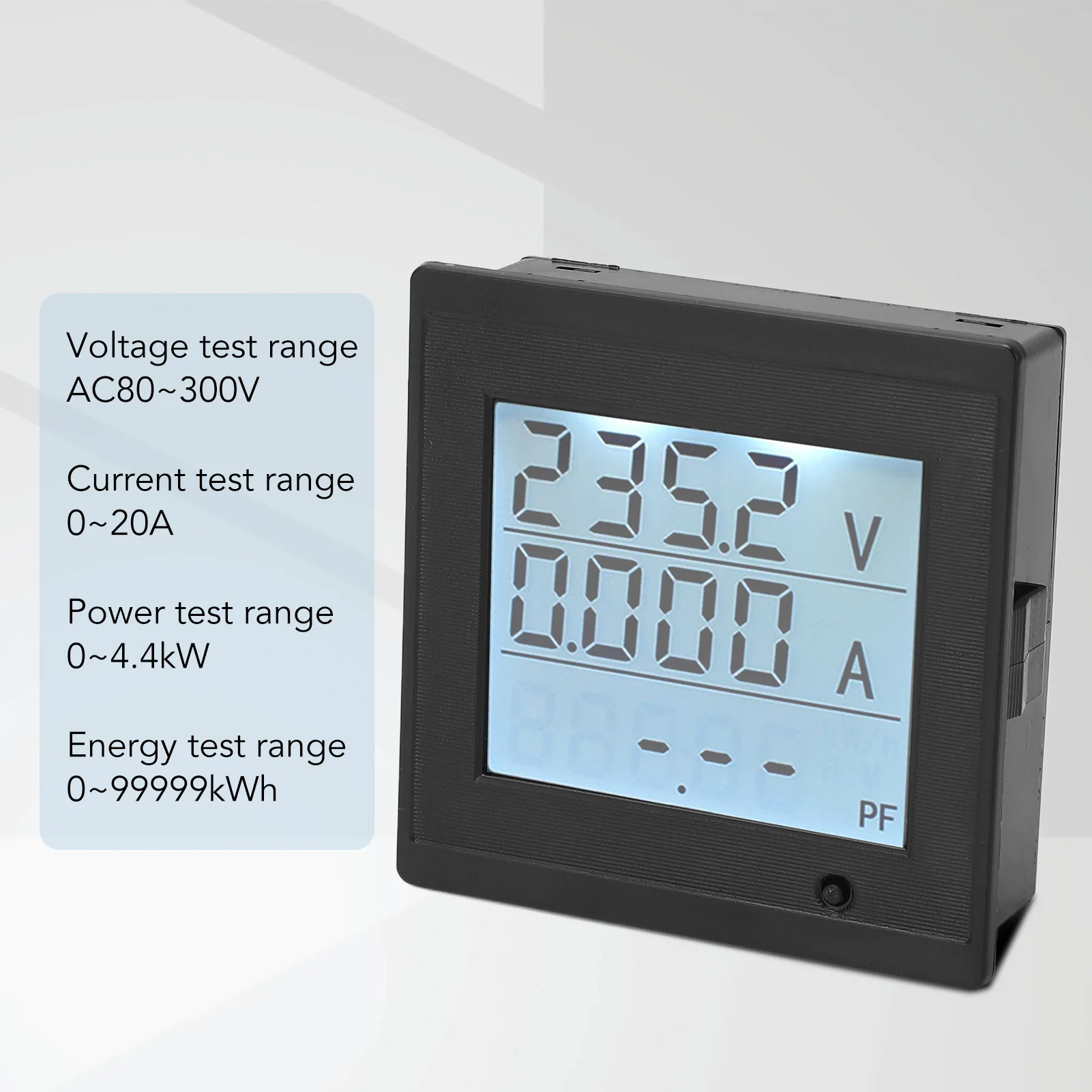 

Multimeter Digital AC Voltmeter Ammeter Voltage Current Power Energy Meter Pannel 20A 80‑300V Volt Amp Watt Monitor Multimeter