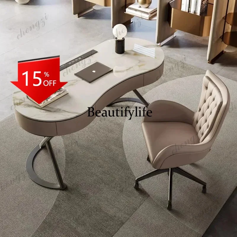 G153 Bedroom Luxury Office Table Aesthetic Upgrade Nordic Executive Office Desk Standing Specialty Mesa De Escritorio Furniture