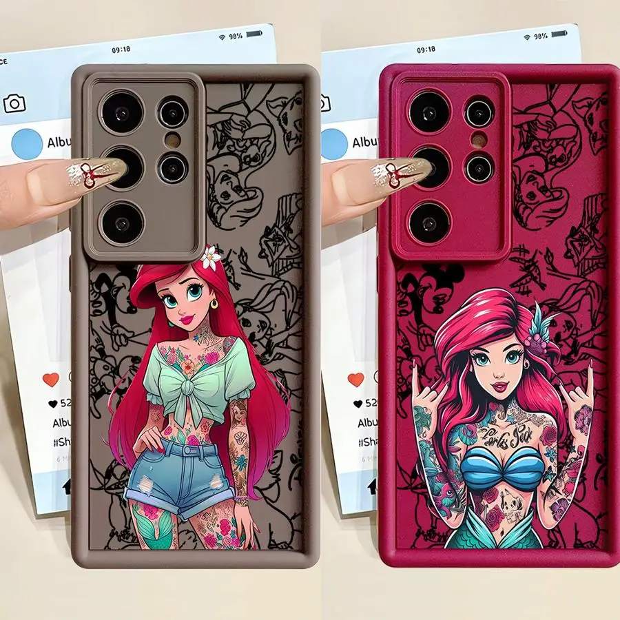 Princess Phone Case for Samsung Galaxy S21 S23 S24 S24 FE Note 20 Ultra S25 Ultra S25 S20 S23 Plus S22 Soft TPU
