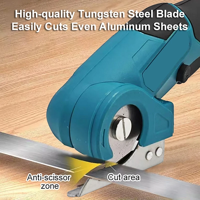 Cordless Electric Scissors Cardboard Cutter Fit Box Carpet Fabric Plastic Leather Cutting Tool for Makita 18V Battery