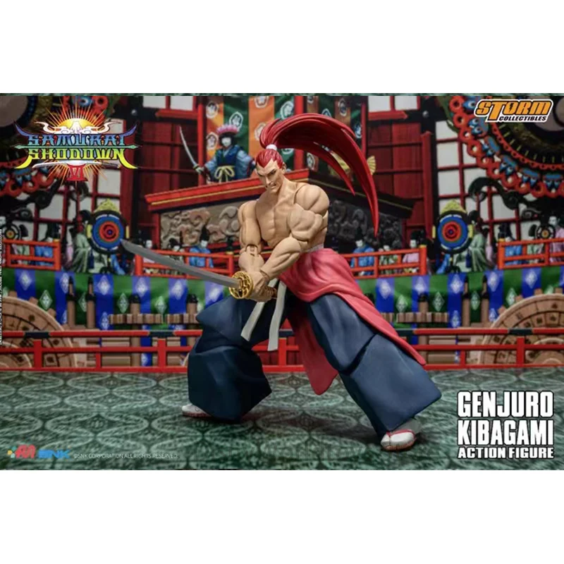 

100% Original Storm Toys Samurai Shodown VI Genjuro Kibagami In Stock Anime Action Collection Figures Model Toys
