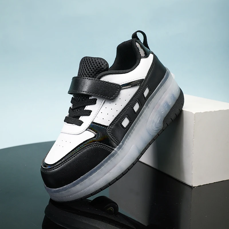 

Роликовые кроссовки для девочек: 2-колесные коньки с невидимой подсветкой, детские спортивные роликовые туфли со скрытыми колесами