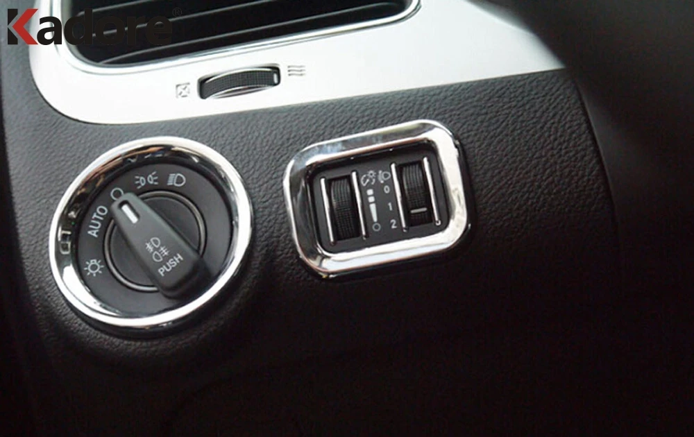For Dodge Journey JC Fiat Freemont 2011 2012 2013 2014 Chrome Car Dashboard Switch Button Air Vent Outlet Cover Trim Accessories