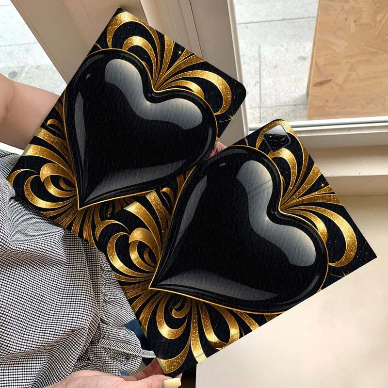 

Black Heart Angel Wings Gift Tablet Case For Xiaomi Redmi Mini Pad SE K 2 4 5 6 7 8 2023 2025 11 8.8 11.2 10.1 Pro