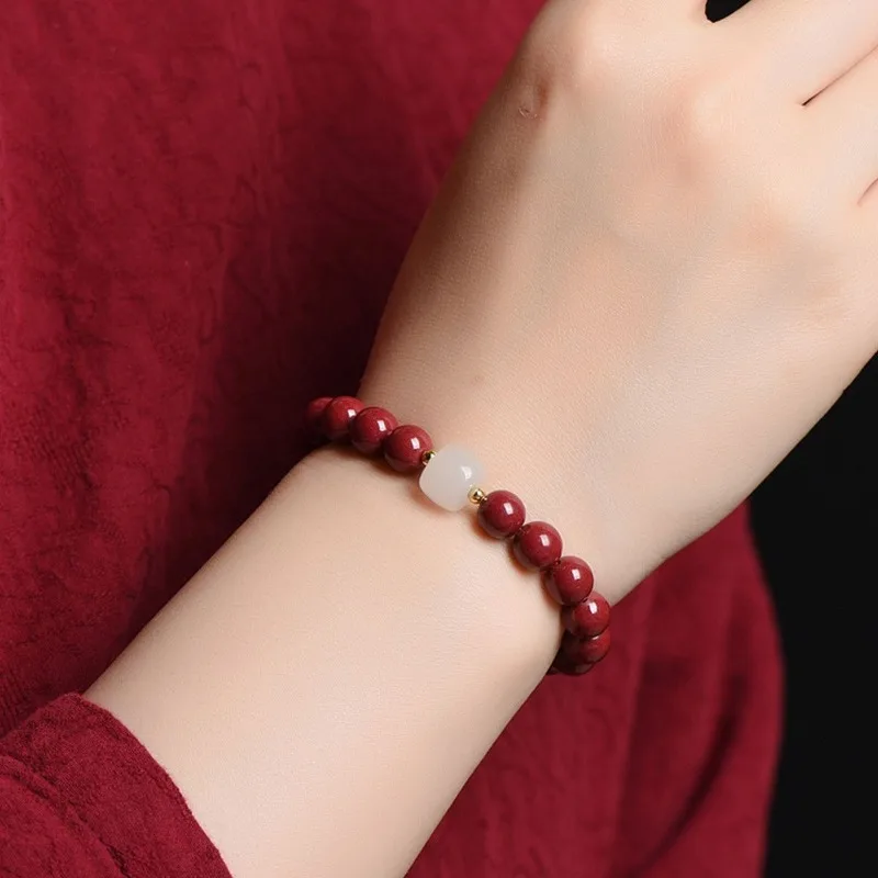 Hand-made Birthday Gifts for Men and Women Are Lucky for Zijin Transshipment Bracelet in The Animal Year.