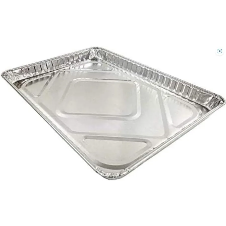 

Half 1 2 Size Sheet Cake Pan Disposable Aluminum Foil Baking Trays Pack of 50