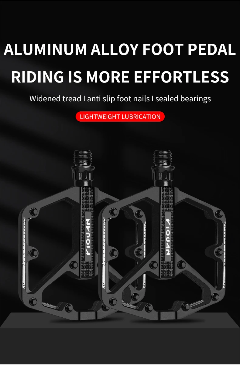 Aluminium-Legierung Fahrradpedale mit Versiegelten DU-Lagern Rutschfeste Plattform für Mountain Road Bike Radsport MTB Fahrradpedal – Detail 1