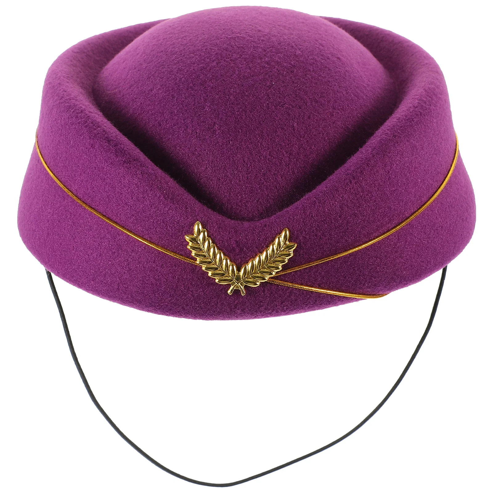 1 قطعة قبعة مضيفة الطيران المصاحبة تأثيري قبعة للنساء مضيفة الطيران زي أداء الحفلات رئيس ديكور #2