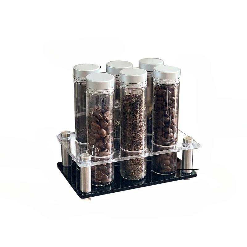 

Coffee bean display rack base, glass sub-bottling, test tube storage, sealed storage, finishing rack, acrylic base