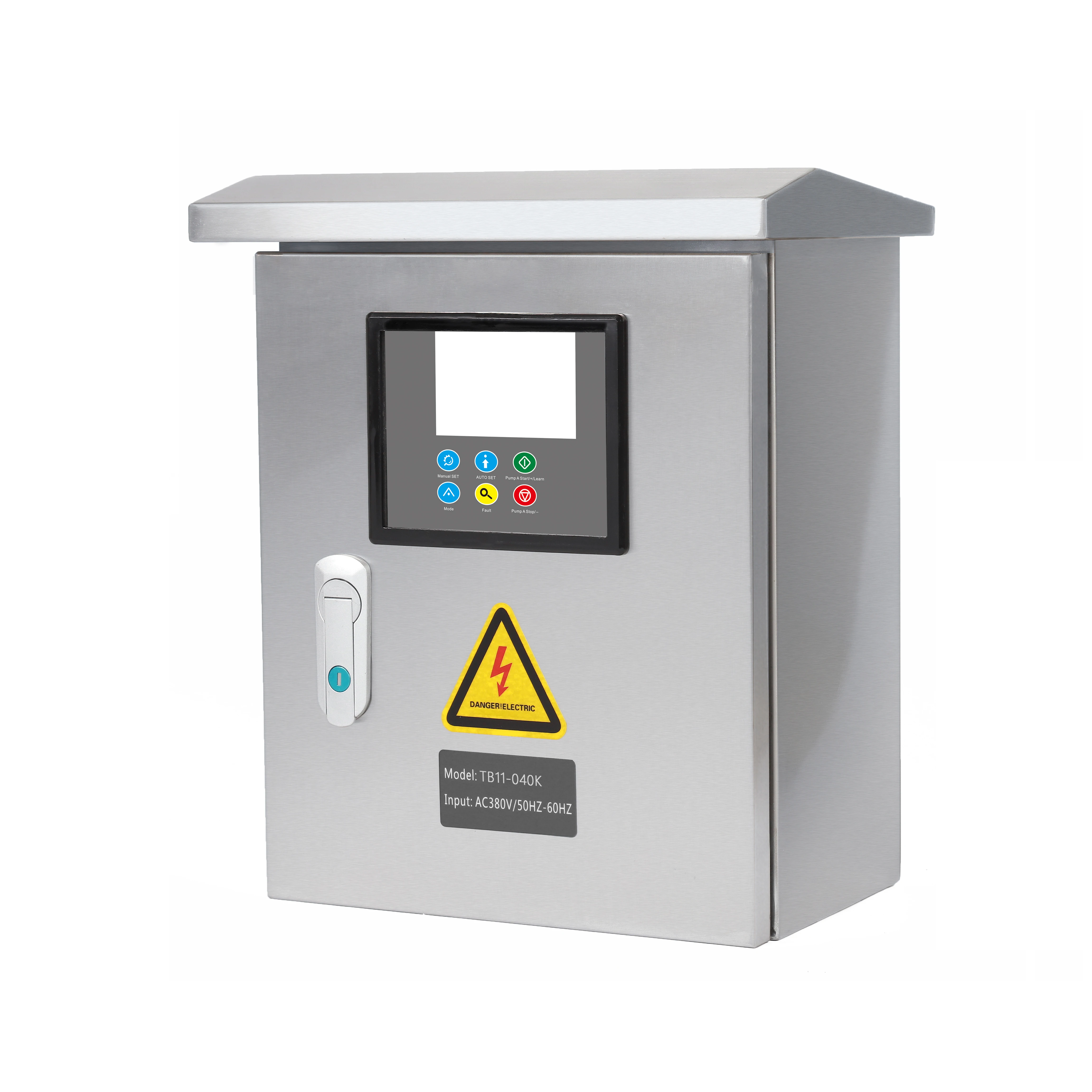 

Outdoor IP65 Dust-proof Water-proof Stainless Steel Three-phase AC 2.2-11KW Intelligent Water Pump Control Box TB11-110K