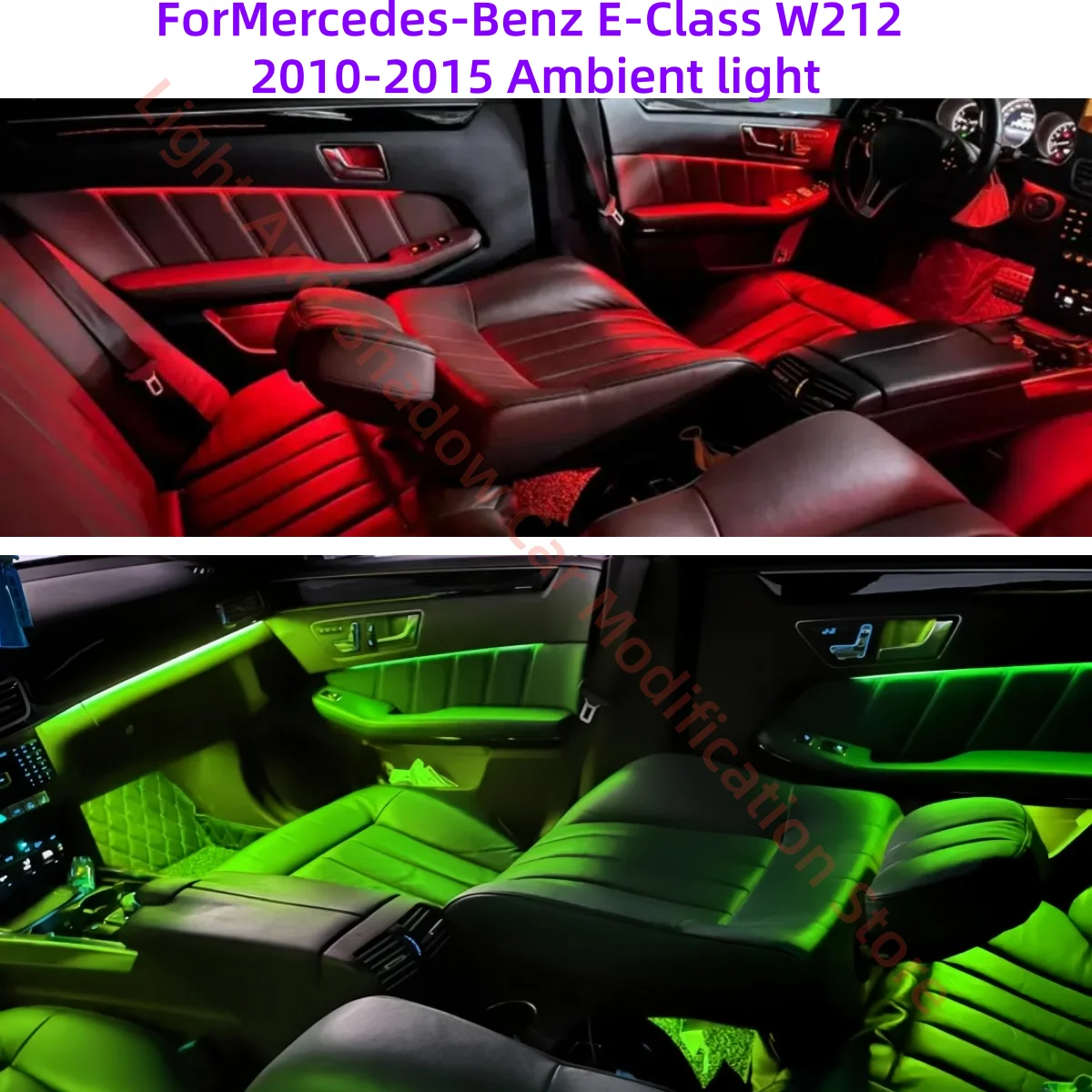 

For Mercedes-Benz E-Class W212 2010-2015 trim strip automotive interior lighting upgrade Car accessories 12-color ambient light