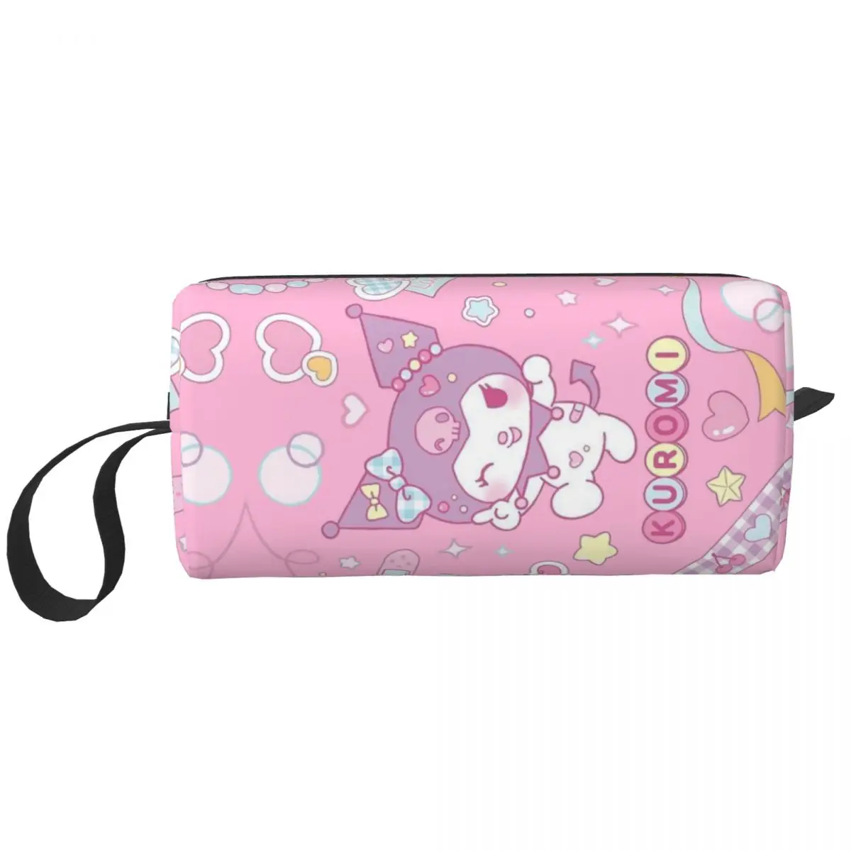 

Custom Kuromi New Anime Cartoon Travel Cosmetic Bag Women Toiletry Makeup Organizer Ladies Beauty Storage Dopp Kit
