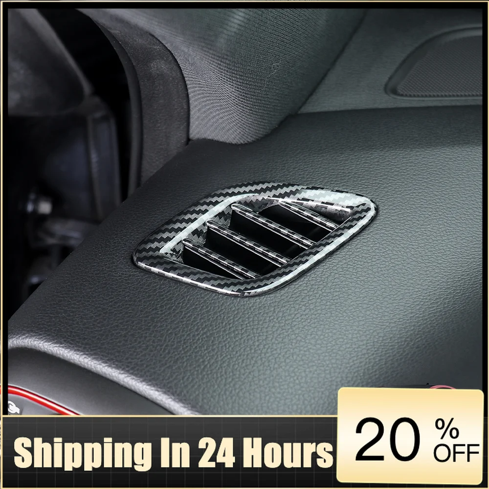 For Hyundai I30/I30 N 2017-2025 Car Tuning Carbon Fiber Front Upper Air Outlet Vent Cover Trim Accessories LHD