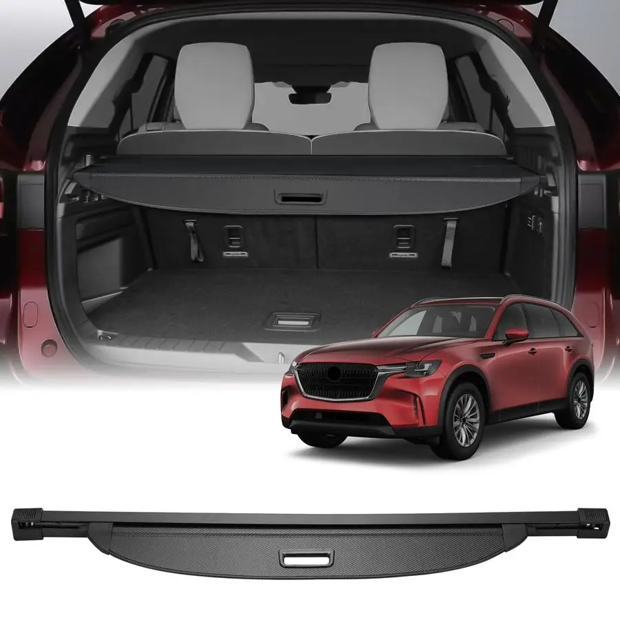 

Cover for Mazda CX90 2024 Accessories Black Retractable Rear Trunk Security Cover Shield Shade Privacy Screen Car Trunk Luggage