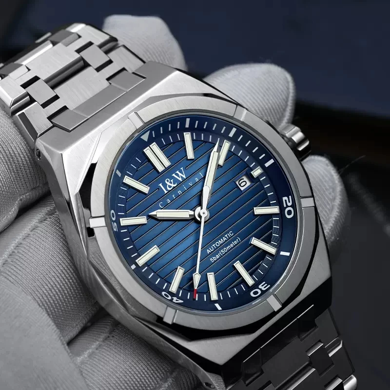 Montr Homme CARNIVAL Mechanical Business Watch For Men Brand Luxury Automatic Wrist Watch Man 50M Waterproof 2026 Reloj Hombre