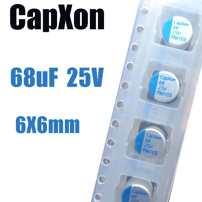 25V68UF 68UF/25V CapXon 6X6mm SMD Solid state capacitor 68uf 25V 68 25V PM103