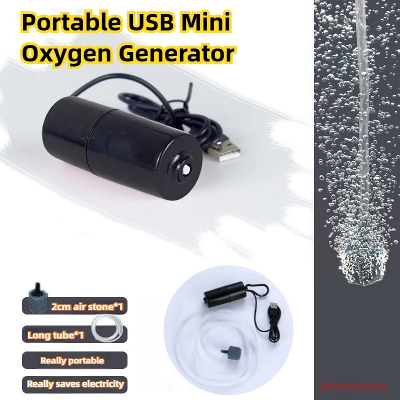 USB Aquarium Luftpumpe Stille Sauerstoff Belüfter Tragbare Mini Oxygenator Kompressor Fisch Für Tank Zubehör Aquatische Liefert