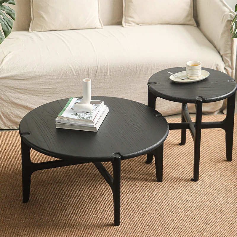 

Wabi Silent Wind Medieval Coffee Table Small Apartment, Living Room Four-legged Round Table Round Table
