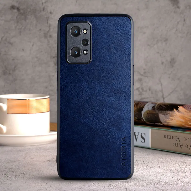 Phone Case for Oppo Realme GT Neo 2 coque Luxury Vintage leather Skin cover funda for realme gt neo 2 case capa