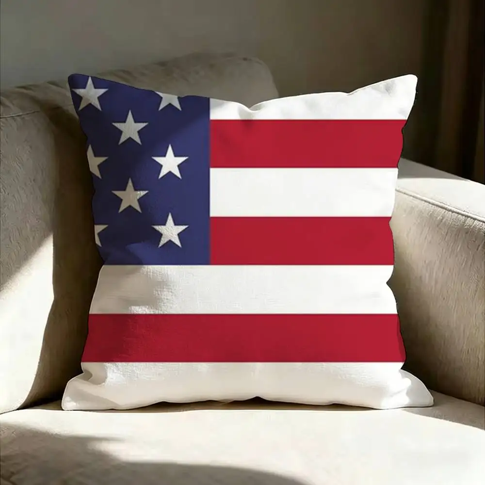 Global World Countries Flags Art Collection Pillow Cover Sofa Cushion Cover Home Room Decoration Children Gift