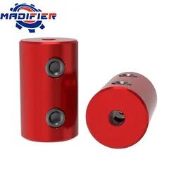 D12*L20 Red Aluminum Rigid Shaft Coupler Couplings Bore 2mm 2.3mm 3mm 3.17mm 4mm 5mm 6mm 3D Printer Parts Stepper Motor