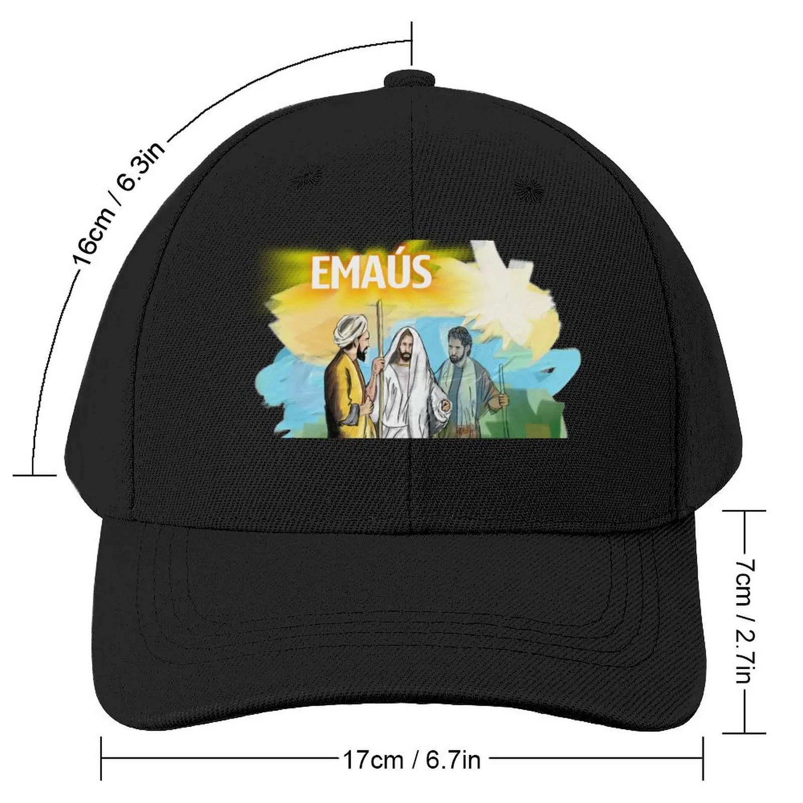 Emmaus... Jesus Christ is Risen! Baseball Cap Gentleman Hat Sun Cap Dropshipping Women's Golf Wear Men's