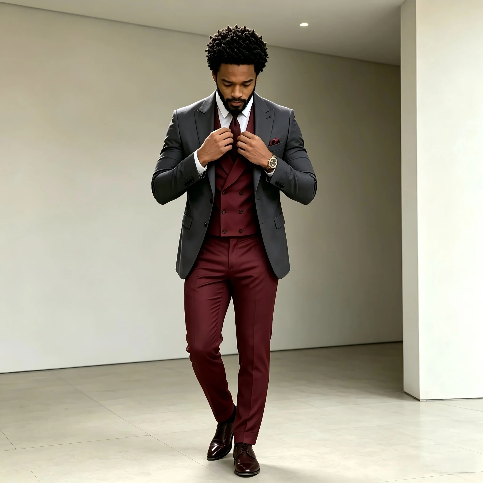 Anzug-Set für Herren, Hochzeit – Mens Fashion Dark Grey Pants Bewertung und Preis