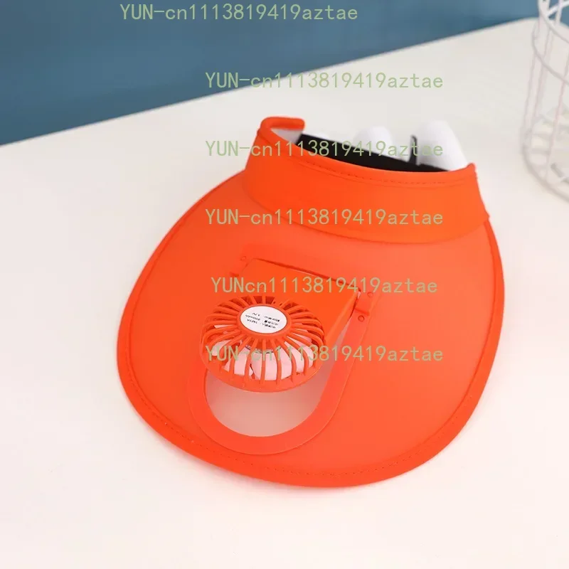 2024 Outdoor Sun UV protection Wide Brim Beach Cap Bucket Sun Hats Design Summer Kid Visor Hat with Fan