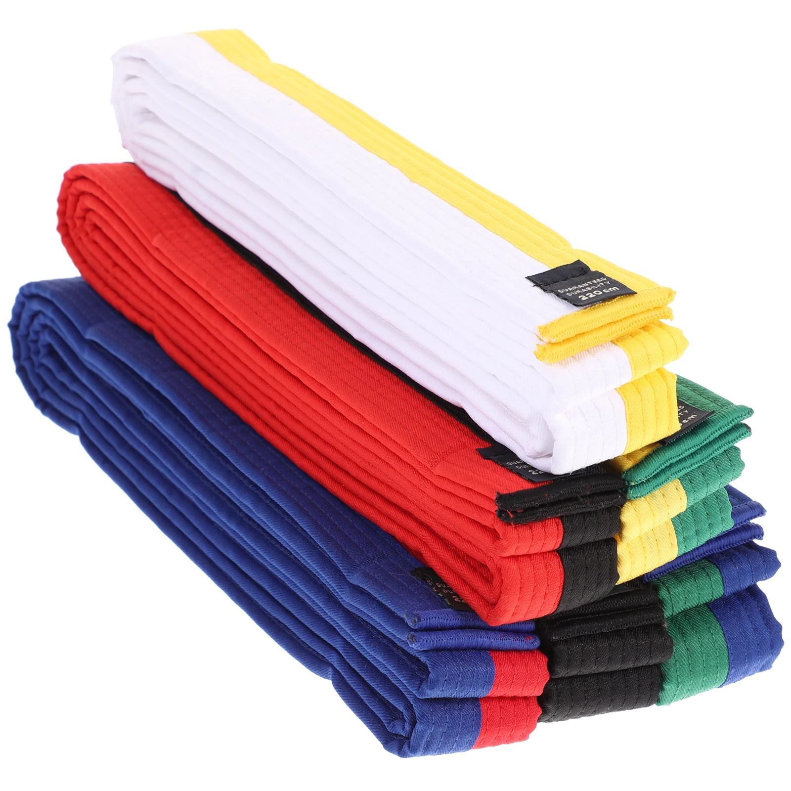 

6 Pcs Belt Karate Cotton Ranking Martial Karate Belts Durable All Colors Martial Waist Guard Training