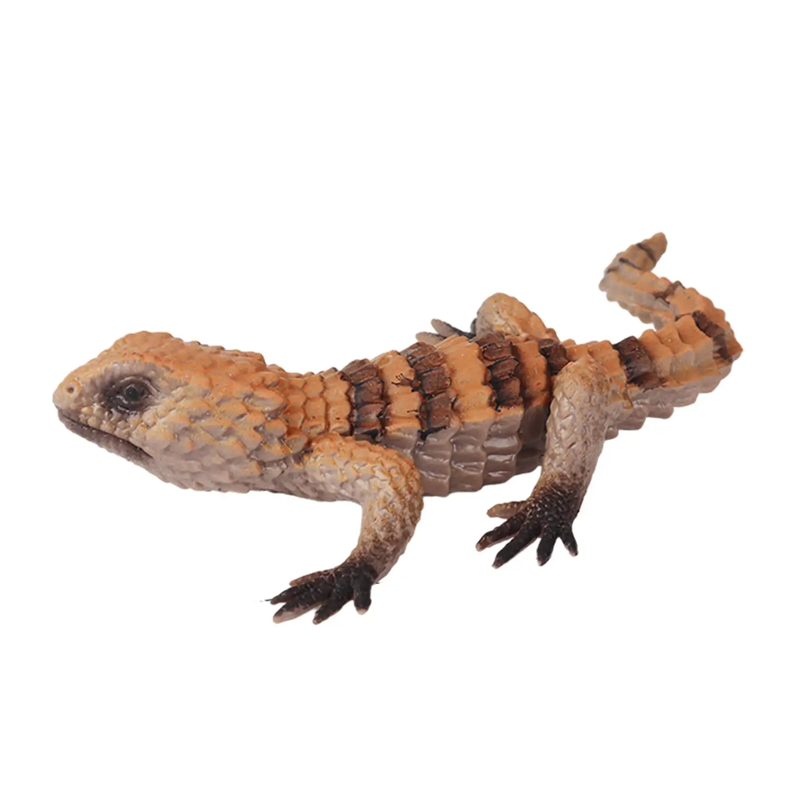 تمثال سحلية مطاطي واقعي مصنوع يدويًا على شكل حيوانات هدية تعليمية للأطفال وغطاء للكعك