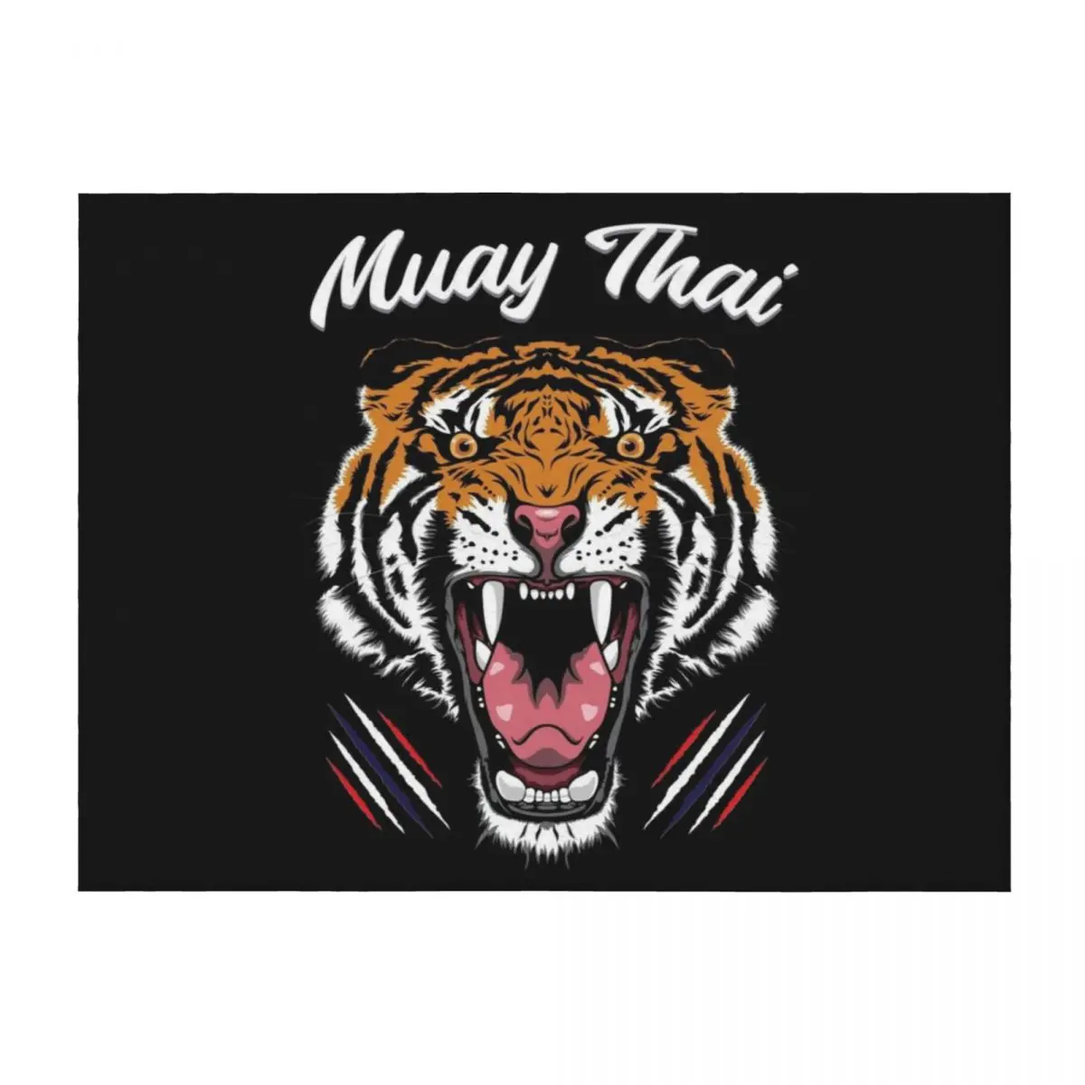 

Muay Thai Men Kickboxing Tiger - Toi Muay Thailand Classic T-Shirt Throw Blanket Hairy Kid'S Luxury Brand Picnic Blankets