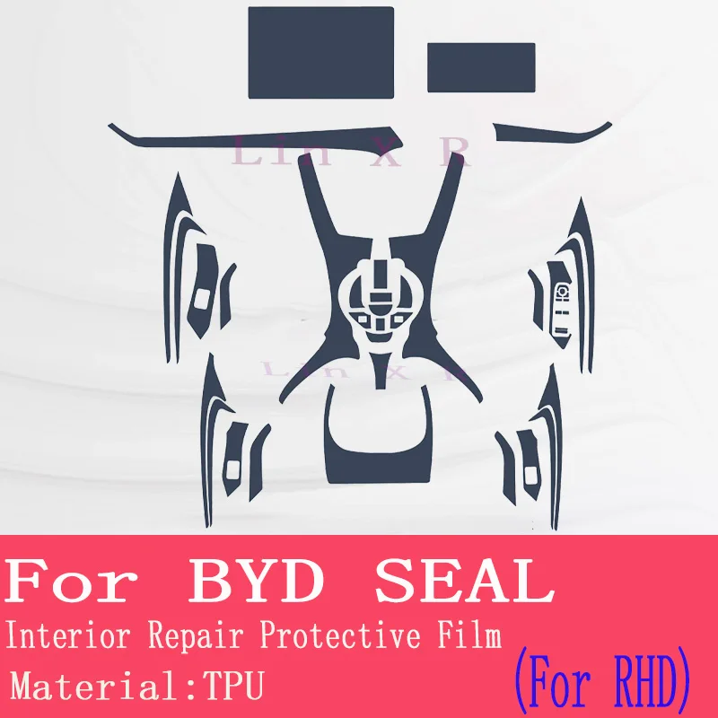 For BYD SEAL EV Electric 2023 2022  GPS navigation Automobile interior TPU protective film Anti-scratch film sticker accessories