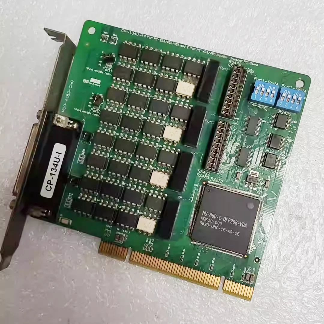 لبطاقة التقاط الصناعية MOXA ذات 4 منافذ CP-134U-I V2 مستشعر إشارة التحكم