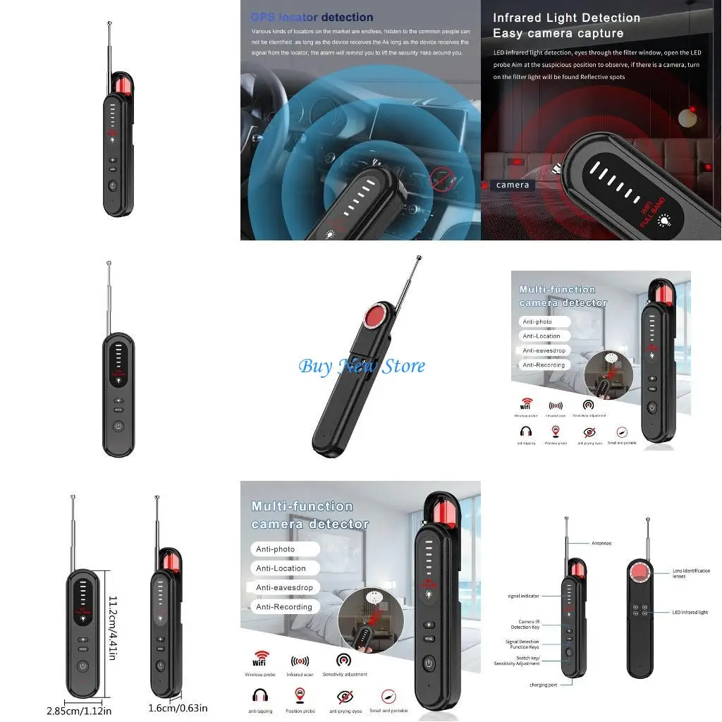 

20CE T01 Wifi Detector with Anti-Theft Alarm Detector Device Finder