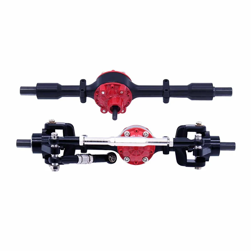 Metal Upgrade Front And Rear Axle Assembly，For WPL 1/16 C14 C24 B14 B24 B16 B36 JJRC Henglong Feiyu RC Car Parts