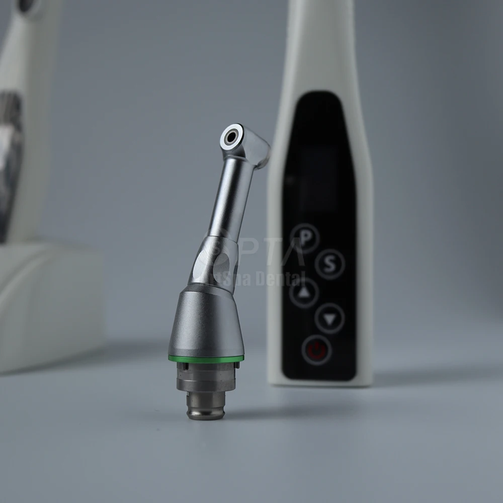 SPTA Dental Endo Motor Cordless LED 16:1 Contra Angle With Reduction Head Low Speed Handpiece Dentistry Endodoncia Treatment