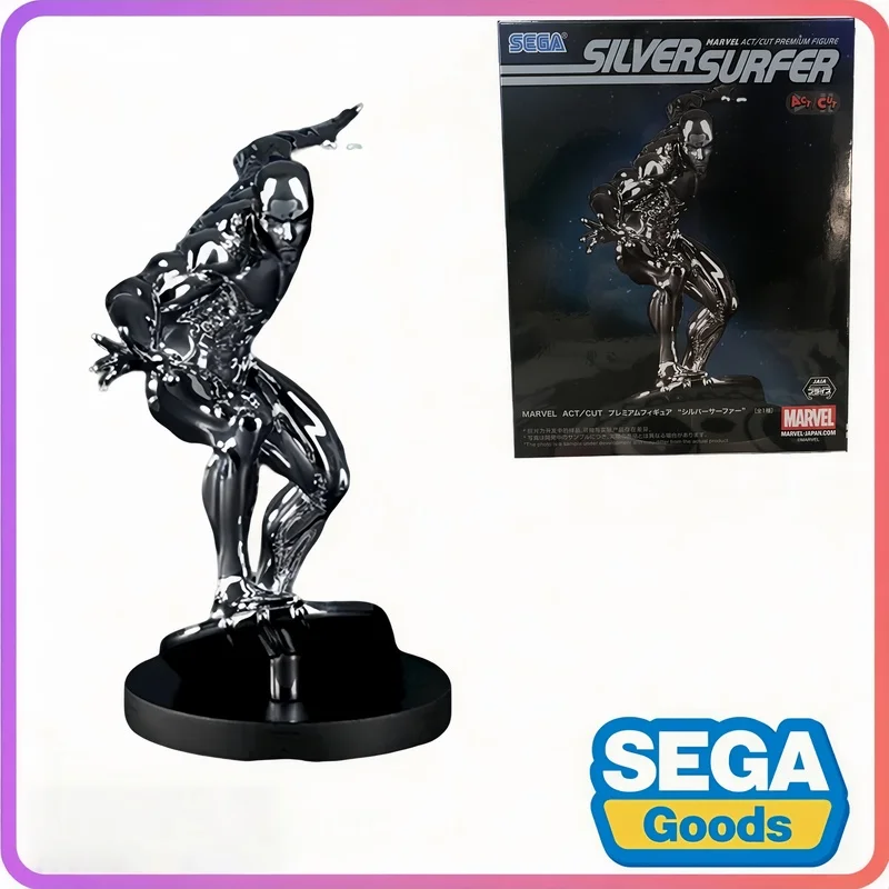 

Original Sega Marvel Fantastic Four Silver Surfer Act Cut Figure Toys Pvc Model Anime Figurine Collection Gifts