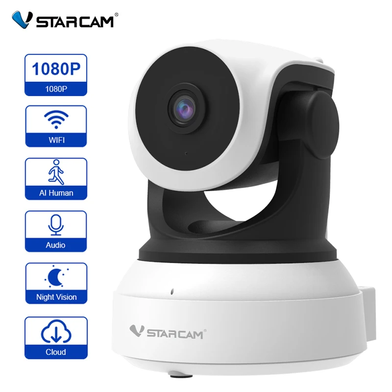 

Vstarcam HD 1080P IP Camera indoor Wireless Wifi Security Cameras Night Vision AI Human Detection Home Security Baby Monitor