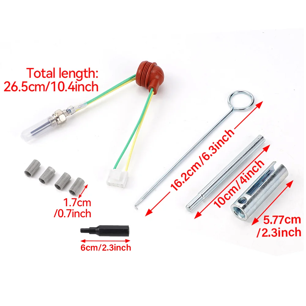 12V Ignition Plug Kit 9Pcs With Wrench Removal Tool For 2KW 5KW 8KW Diesel Parking Heater For Webasto For Eberspacher Car Truck