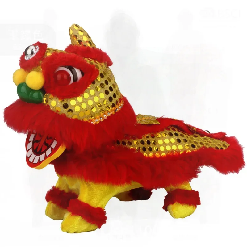 obot Giocattoli interattivi leone Animale di peluche elettronico Animale domestico che cammina Leone danzante elettrico Carica USB Musica Giocattolo LED per bambini Gif