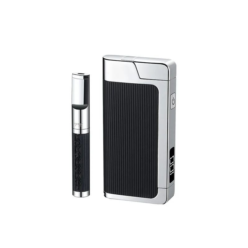 

Набор металлических зажигалок ZOBO Authentic High-end: ветрозащитная двухдуговая зажигалка с зарядкой и подставкой для сигарет, в подарочной коробке премиум-класса с бесплатным подарком.