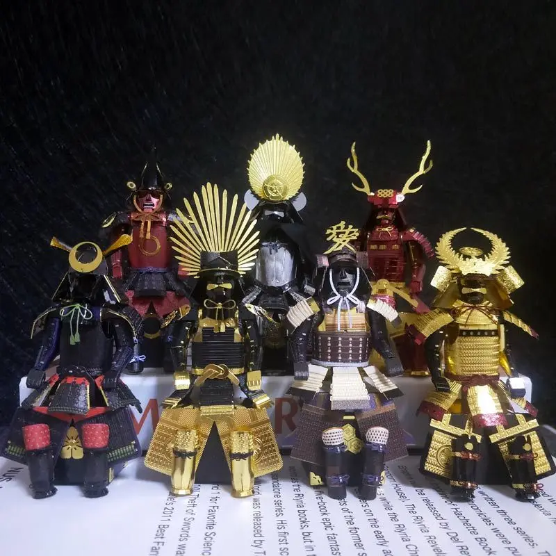 Modelo de construcción de Metal 3d Sengoku Daimyo No Yoroi Tokugawa Ieyasu Toyotomi Hideyoshi Oda Nobunaga Sanada Yukimura No Yoroi juguete
