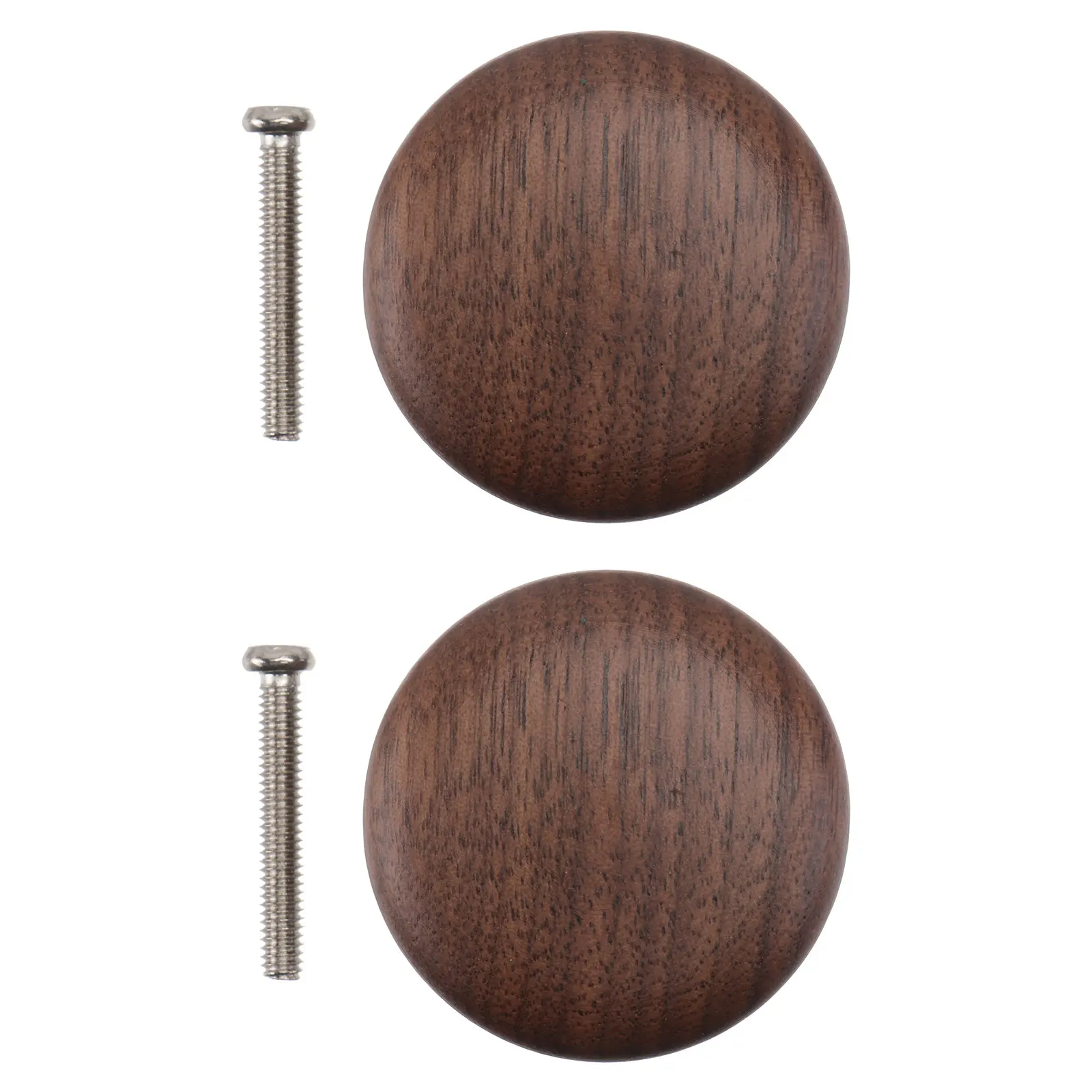 

2PCS Solid Wood Handles Single Hole Cabinet Drawer Wardrobe Cupboard Door Knobs Smooth Practical Eco