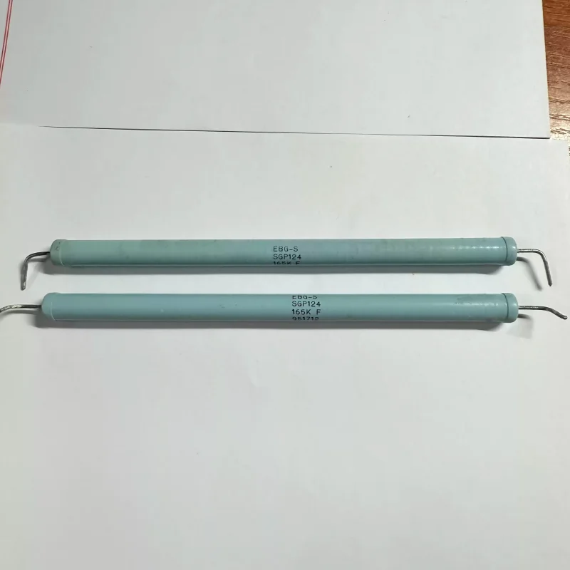 EBG SGP124 165K 1% 15W 25KV 1653F axial glass glaze thick film high-voltage resistor