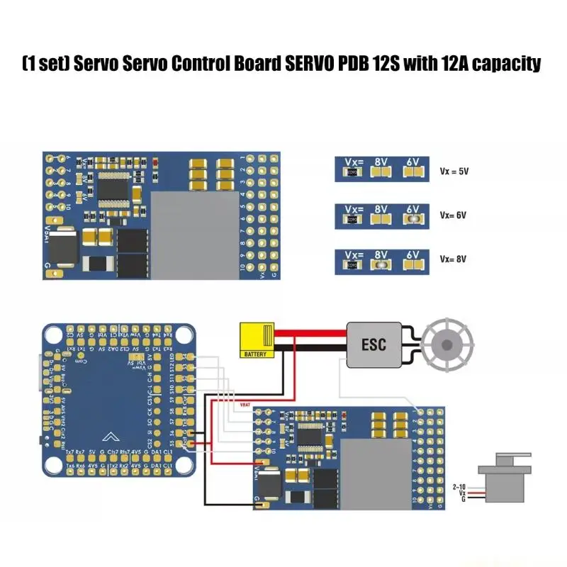Model Aircraft Motion Control Supply, 12A Continuous and 20A Upper Output Rating with Synchronous Regulation for Power-System