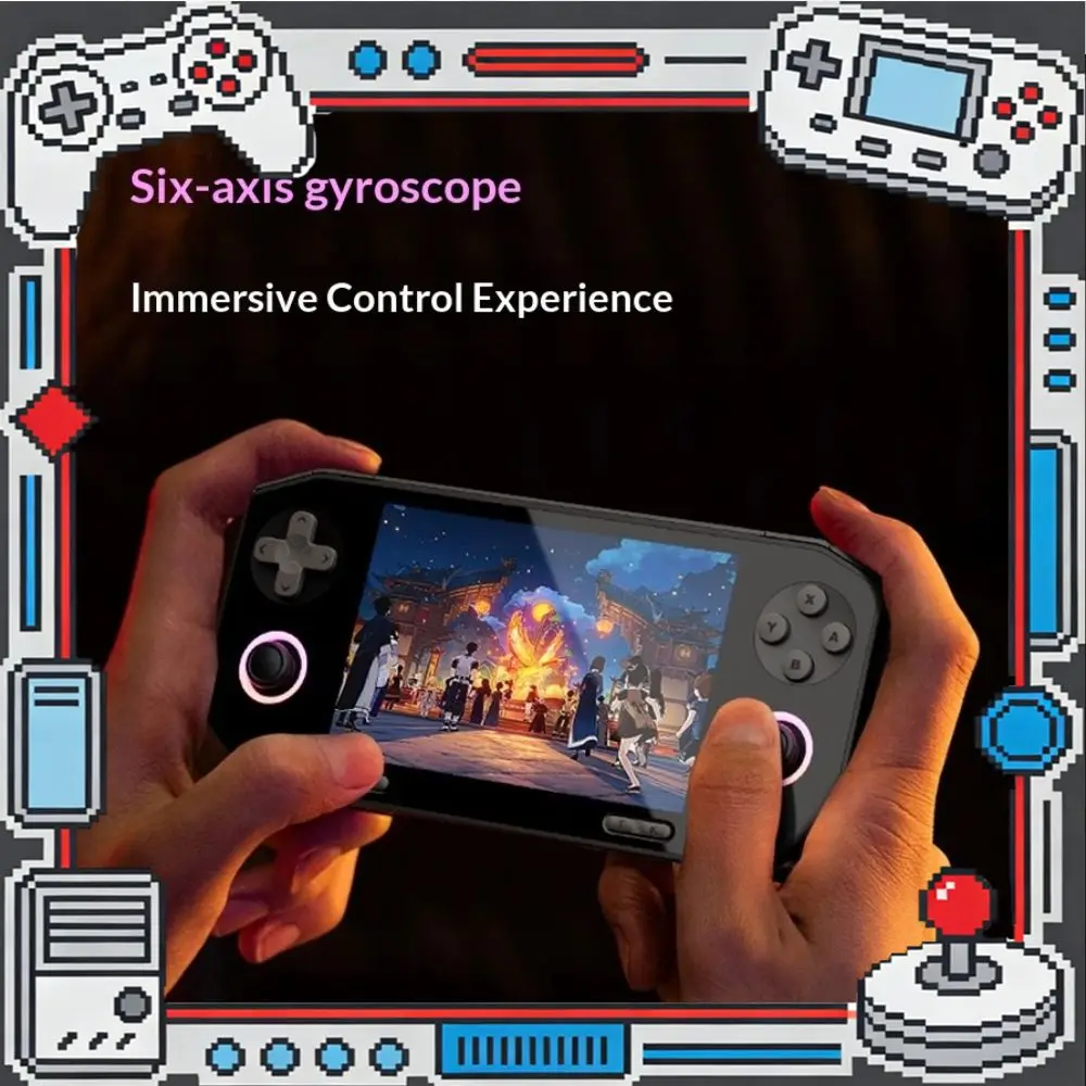 

Игровая консоль GameMT EX8 с большим стеклянным экраном высокой четкости, ностальгическая портативная ретро-консоль с открытым исходным кодом, 1620x1080, портативная игровая приставка