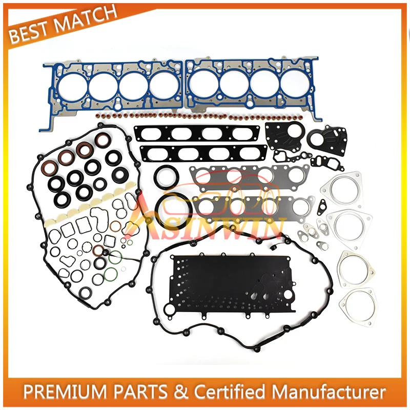 

1 комплект новых прокладок для ремонта двигателя, комплект уплотнений для Audi A6 S4 B6 B7 4,2 V8 BBK BHF BAT BAS BNK 079103383BA