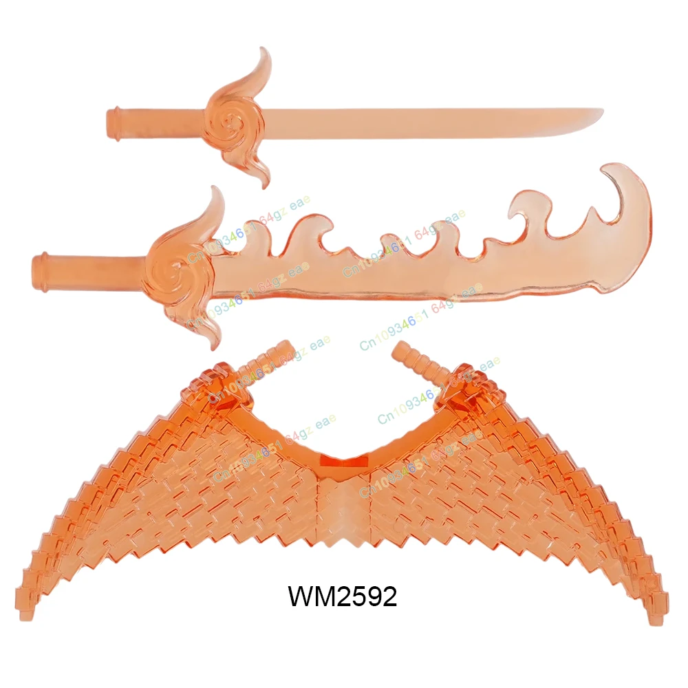 حار أنيمي اكسسوارات الطوب جمع التعليمية اللبنات هدية الكريسماس لعب للأطفال WM6167 WM2592 WM2593 WM2594